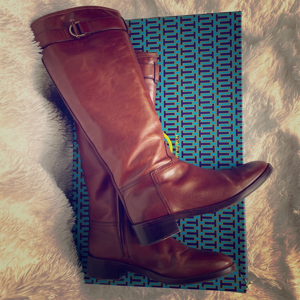 Tory Burch Leather Riding Boots - Size 10